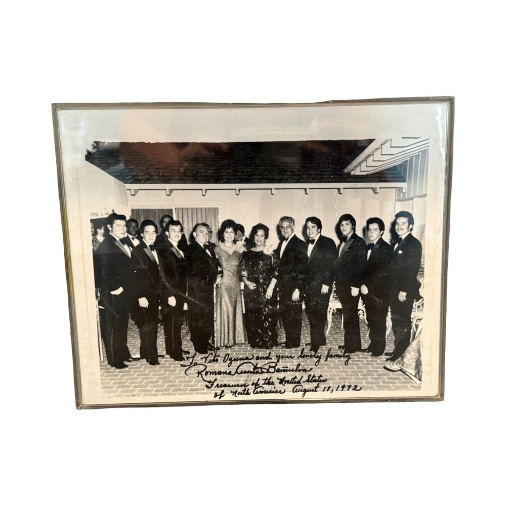 Vintage Romana Acosta Bañuelos Signed Photo 1972 US Treasurer Latina History